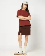 Women Cotton Regular Fit Crew-Neck T-Shirt - Image 2